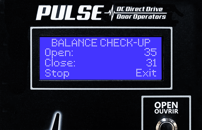 Verificación de balanceo de la puerta