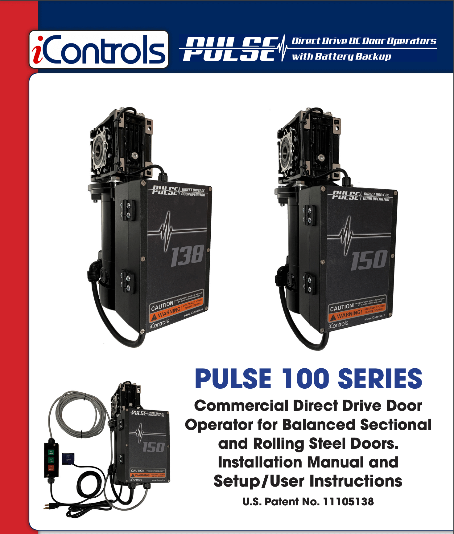 PULSE 100 Series Installation Manual Cover