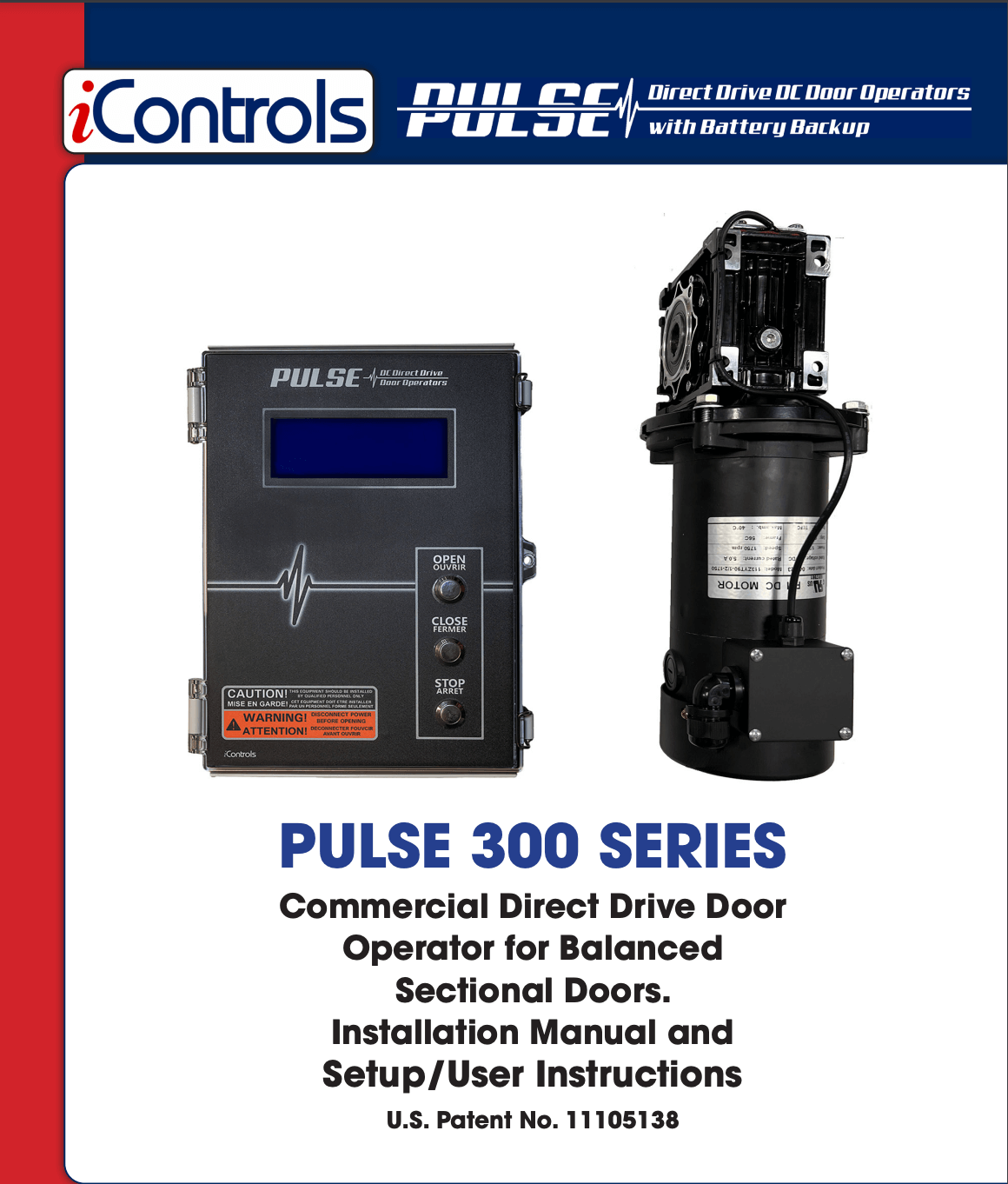 PULSE 300 Series Installation Manual Cover